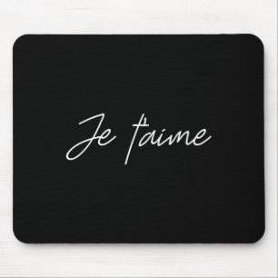 Dames Valentijns Liefde Shirts Met Franse Woorden  Muismat