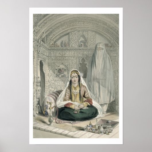 Dames van Caubul in hun binnen- en buitenkant-kost Poster (Voorkant)