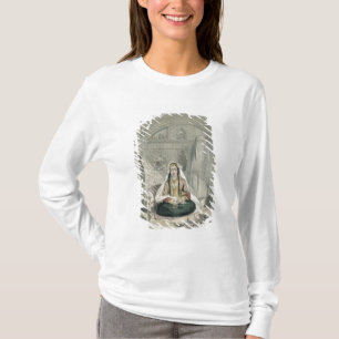 Dames van Caubul in hun binnen- en buitenkant-kost T-shirt