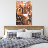 Dames van de auto's (ook bekend als Circus) door J Canvas Afdruk (Insitu (Slaapkamer))