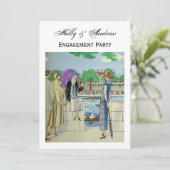  Dames van de jaren 20 bij het Race Regatta Kaart (Staand voorkant)