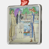  Dames van de jaren 20 bij het Race Regatta Metalen Ornament (Links)