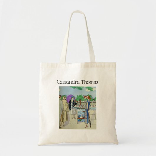  Dames van de jaren 20 bij het Race Regatta Tote Bag (Voorkant)