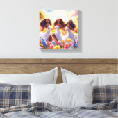 Dames van de lente canvas afdruk (Insitu (Slaapkamer))