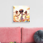 Dames van de lente, vol.2 canvas afdruk (Insitu (Woonkamer))