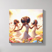 Dames van de lente, vol.2 canvas afdruk (Voorkant)