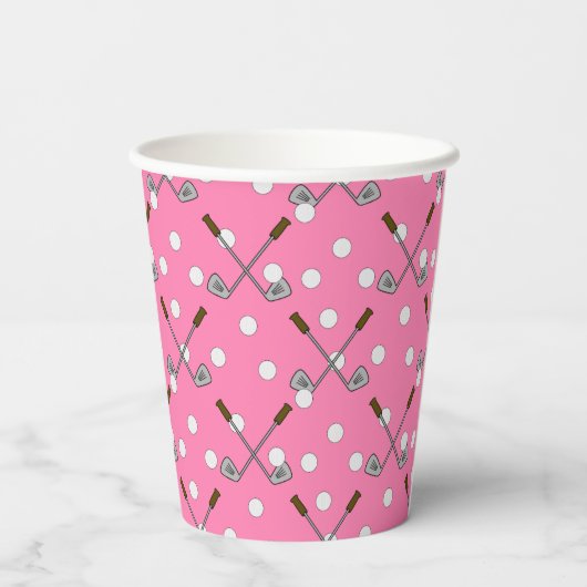 Dames van de Links-viering Papieren Bekers (Achterkant)