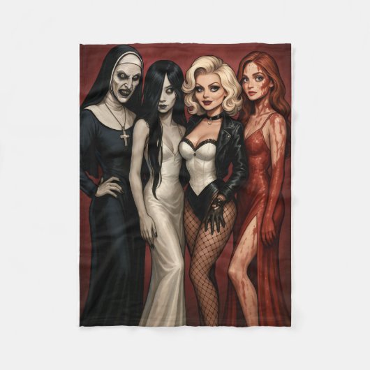 Dames van horror glamouren het op fleece deken (Voorkant)