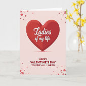 Dames Van Mijn Leven Valentijnskaart Kaart (Gele Bloem)