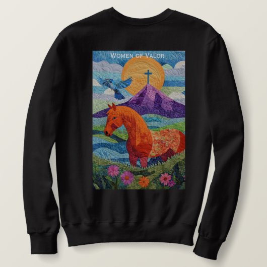 Dames van Waarde heren sweatshirt (Design achterkant)