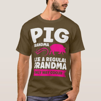 Dames Varken Oma Als Een Gewone Oma Varkens5719 T-shirt