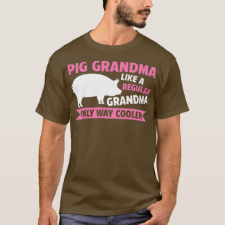 Dames Varken oma is net als gewone varkens Premium T-shirt