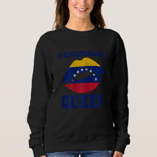 Dames Venezolaanse Koningin Venezuela Vlag Trots V Trui