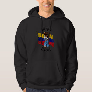 Dames Venezolaanse Schorpioen Koningin Afro Afrika Hoodie