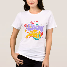 DAMES VERFSPATTERS LES GELEERD T SHIRT
