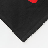 Dames verpleegster stethoscoop hart Valentijnsdag Fleece Deken (Hoek)
