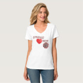 Dames Verspreiden <3 Niet Covid T-shirt (Voorkant volledig)