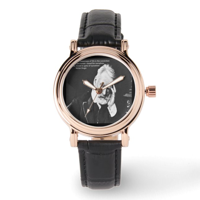 Dames Vierkant Victor Hugo & Geluks Horloge (Voorkant)