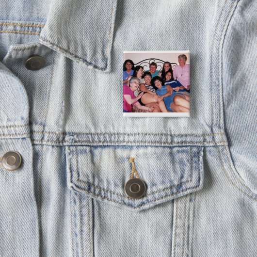 dames vierkante button 5,1 cm (In situ)