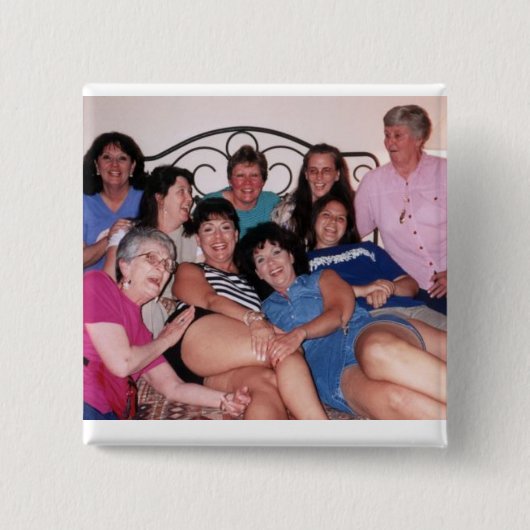 dames vierkante button 5,1 cm (Voorkant)