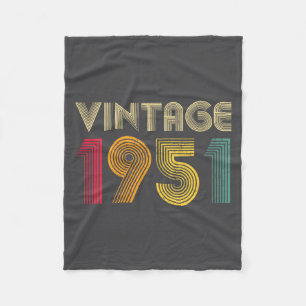 Dames Vintage 1951 75e verjaardag 75 jaar oud Re Fleece Deken