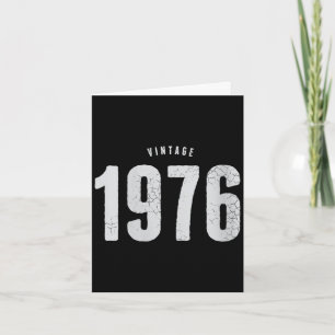 Dames vintage 1976 klassieke retro 50ste verjaarda kaart