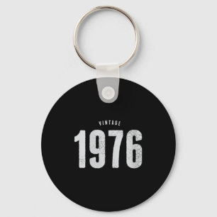 Dames vintage 1976 klassieke retro 50ste verjaarda sleutelhanger