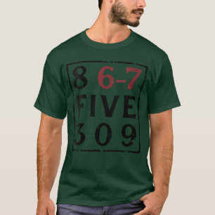 Dames Vintage 80s Muziek 8675309 Jenny 8675309 Si T-shirt
