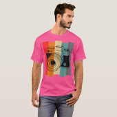Dames Vintage Fotocamera T-shirt (Voorkant volledig)