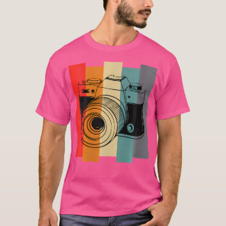 Dames Vintage Fotocamera T-shirt