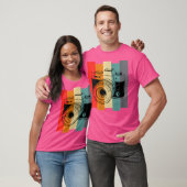 Dames Vintage Fotocamera T-shirt (Unisex)