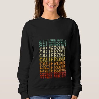 Dames Vintage Gestapelde California Palm Beach Sur Trui