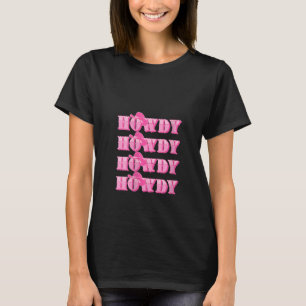 Dames Vintage Howdy Rodeo Western Landelijk Zuiden T-shirt