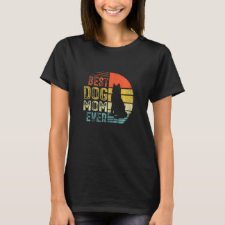 Dames Vintage Siberische Husky Beste Hondenmoeder  T-shirt
