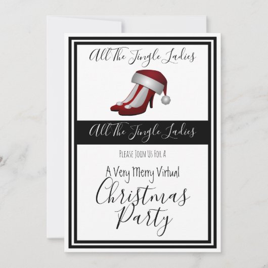 Dames virtuele feestdag kaart (Voorkant)