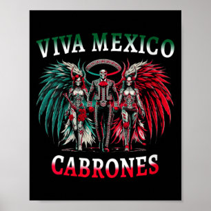 Dames Viva Mexico Dia De Los Muertos - Dag Van De Poster