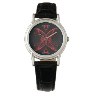Dames Vlinder Hart Horloge