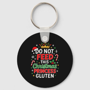 Dames Voed Deze Prinses Geen Gluten Grappig Heilig Sleutelhanger