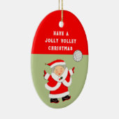 Dames Volleybal Kerst Collectie Keramisch Ornament (Rechts)