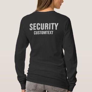 Dames voor- en achterkant dubbelzijdig beveiliging t-shirt
