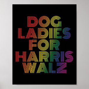 Dames voor Harris Wheimer Retro Rainbow Poster
