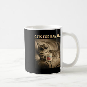 Dames voor Kamala Funny Cat 2024 President Kamala Koffiemok