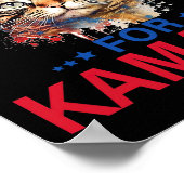 Dames voor Kamala Funny Cat 2024 President Kamala- Poster (Hoek)