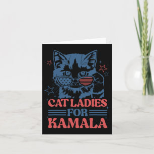 Dames voor Kamala Funny Cat President Kamala-harri Kaart