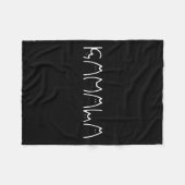Dames voor Kamala Harris Cat Lettering 2024 Electi Fleece Deken (Voorkant (Horizontaal))