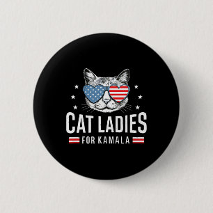 Dames voor Kamala Harris Democratie Stemmen Blauw Ronde Button 5,7 Cm