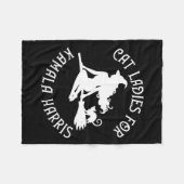 Dames voor Kamala Harris Wiccan Pagan Cheeky Witch Fleece Deken (Voorkant (Horizontaal))