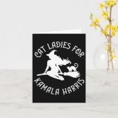 Dames voor Kamala Harris Wiccan Pagan Cheeky Witch Kaart (Gele Bloem)