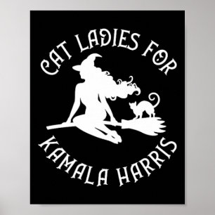 Dames voor Kamala Harris Wiccan Pagan Cheeky Witch Poster