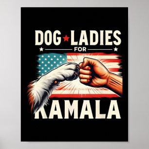 Dames voor Kamala Vice President 2024 Kamala Harri Poster